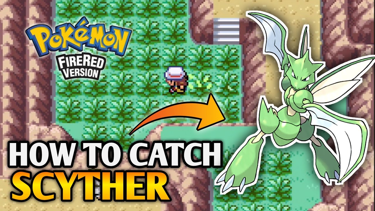 How To Catch Scyther In Pokemon Fire Red | Kanto Pokedex