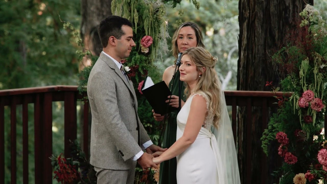 Katelyn and Evan's Wedding Video | Amphitheater of the Redwoods at Pema Osel Ling | Corralitos, CA