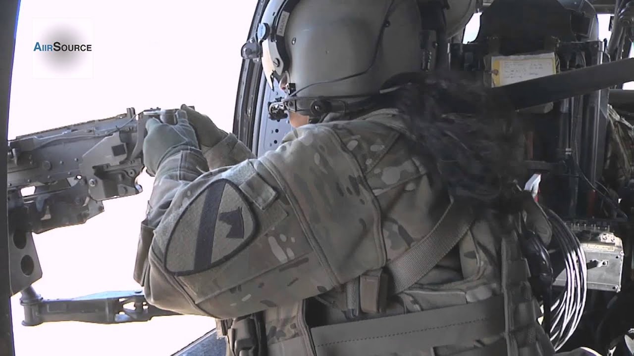Female Helicopter Door Gunner