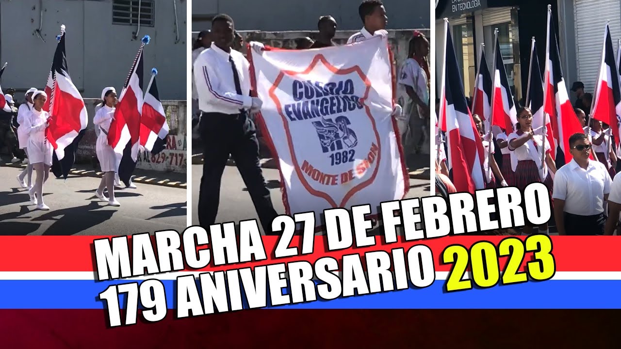 MARCHA ESCOLAR 2023 💙 27 DE FEBRERO ❤️ 179 ANIVERSARIO INDEPENDENCIA NACIONAL