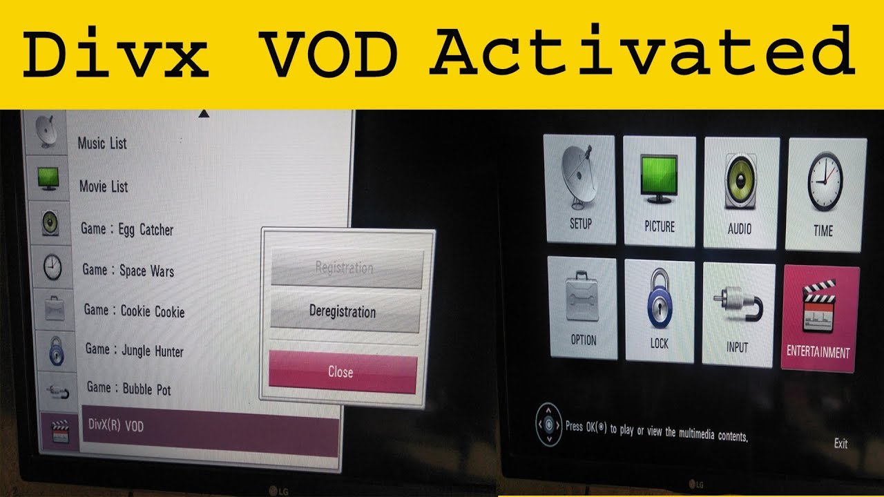 Divx vod Registration get download software