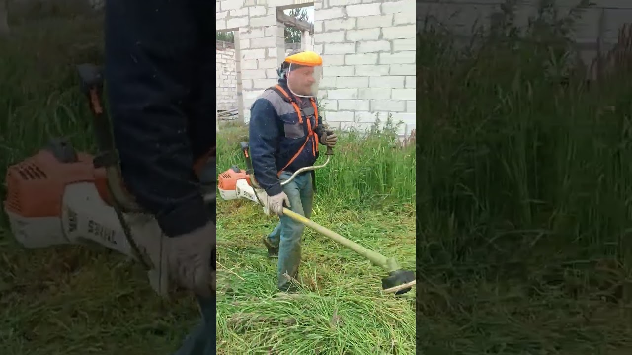 Stihl fs 560 vs Husqvarna 555RXT , леска 4 мм , Brest Belarus 🇧🇾