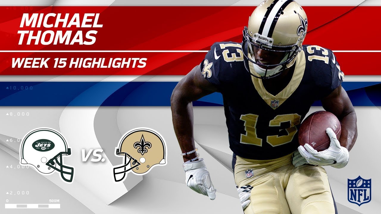 Michael Thomas Takes Charge w/ 9 Grabs & 1 TD vs. NY! | Jets vs. Saints | Wk 15 Player Highlights
