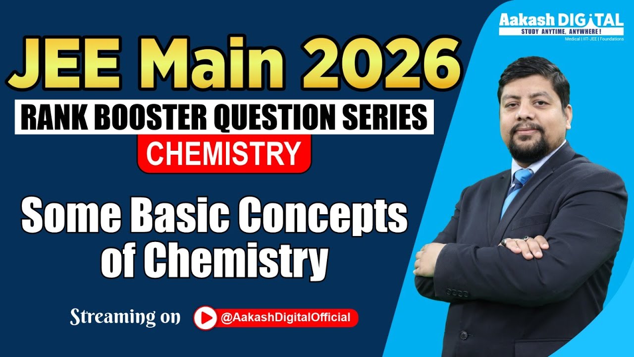 🚀Chemistry | Some Basic Concepts of Chemistry | Rank Booster Question Series | JEE Main 2026