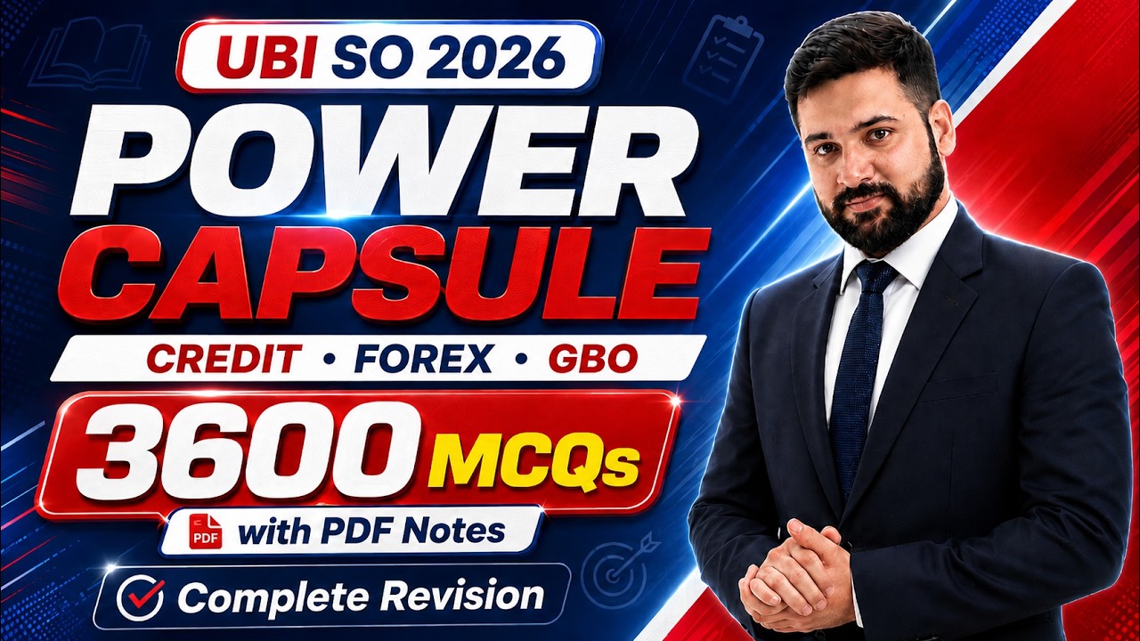 Power Capsule для UBI SO 2026 | Кредитование, Форекс и GBO | 3600+ MCQ + PDF-конспекты