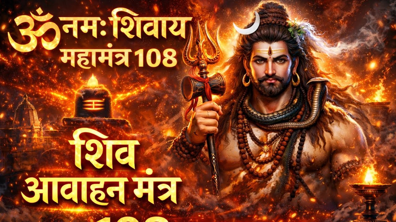 महामंत्र ॐ नमः शिवाय | शिव आवाहन मंत्र | शक्तिशाली शिव मंत्र ध्यान और शांति के लिए #shiv#bhajan