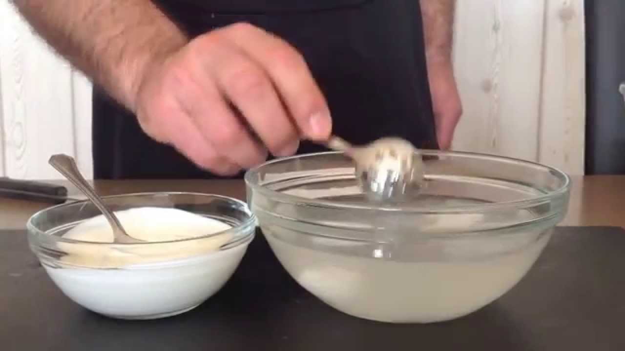 Esferas de yogur