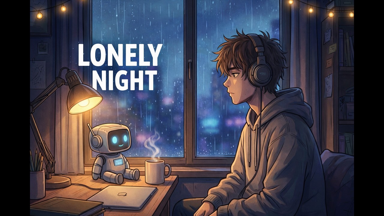 Lonely Rainy Night 🌧️ Emotional Lo-Fi Beats for Late Night Thoughts