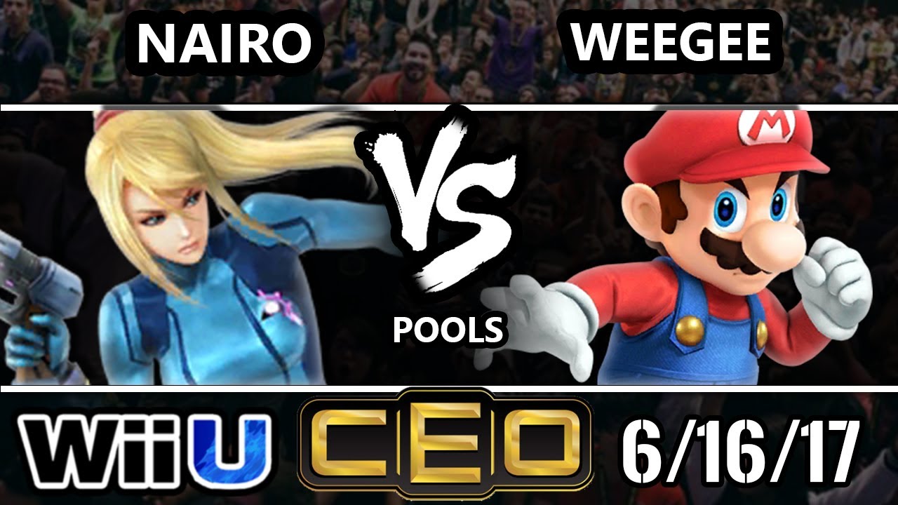CEO 2017 Smash 4 - NRG | Nairo (ZSS) vs Weegee (Mario) Wii U Tournament