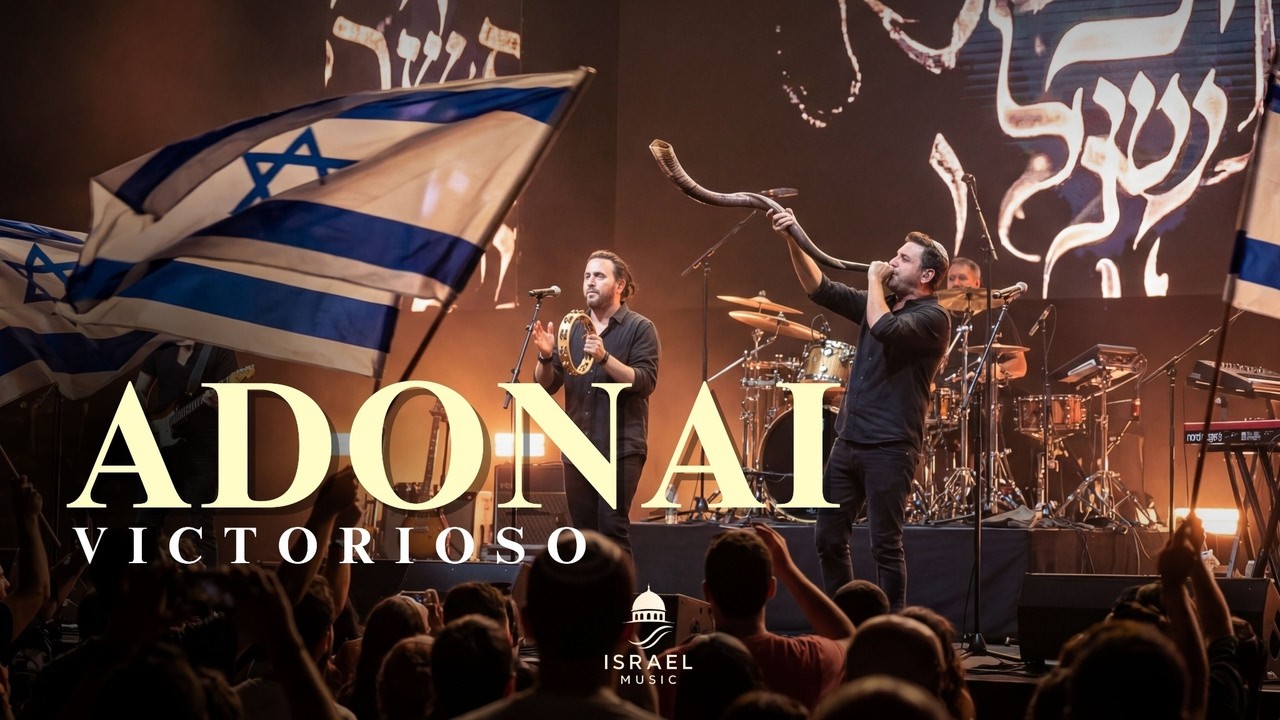 ADONAI VICTORIOSO (EN VIVO) | Adoración Hebrea con Shofar y Banderas | Israel Music
