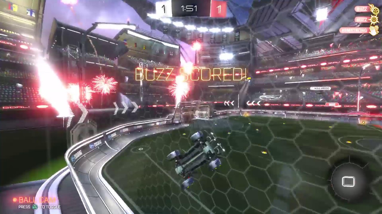 Playing Rocket league with viewers