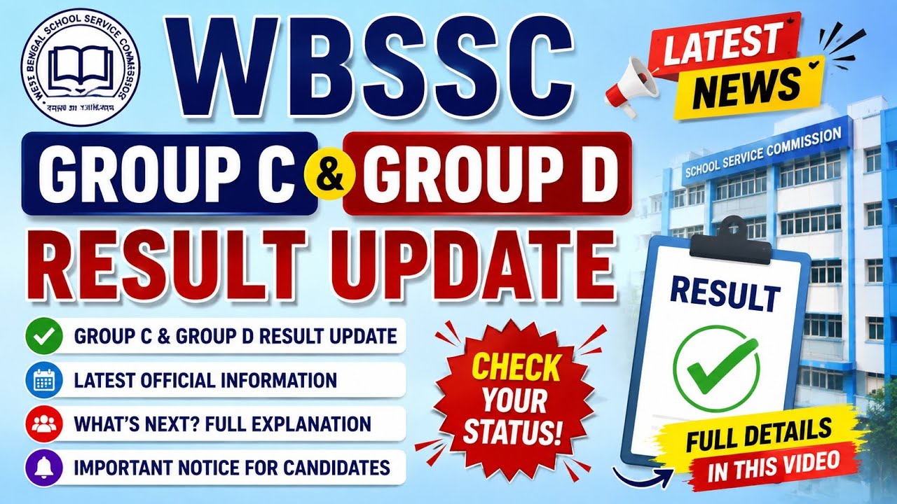 WBSSC Group C & Group D Result Update