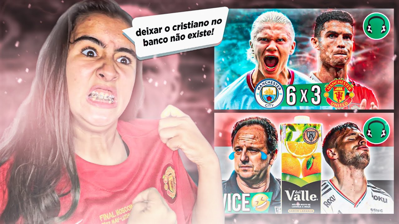 REACT♫HAALAND FAZ HAT-TRICK E CITY HUMILHA UNITED/ ♫ SÃO PAULO É VICE DE NOVO!🤣DEL VALLE CAMPEÃO!🧃