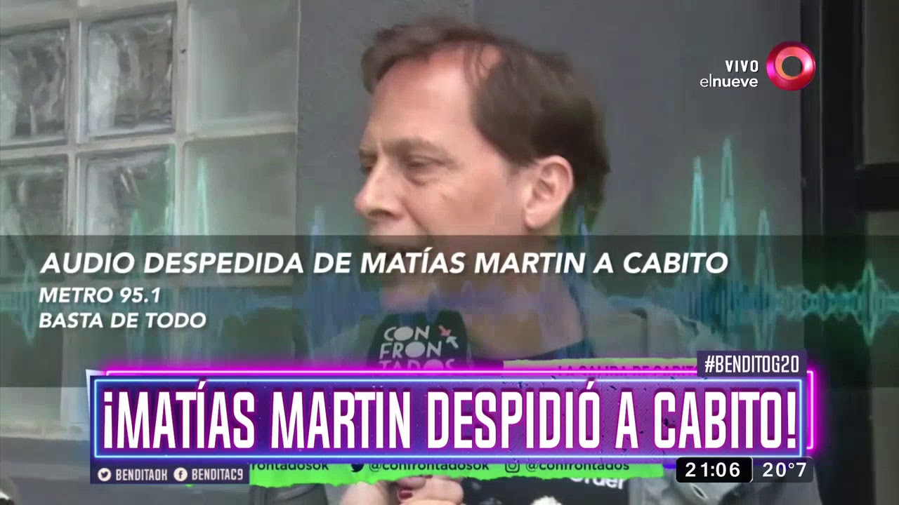 ¡Matías Martin despidió a Cabito!