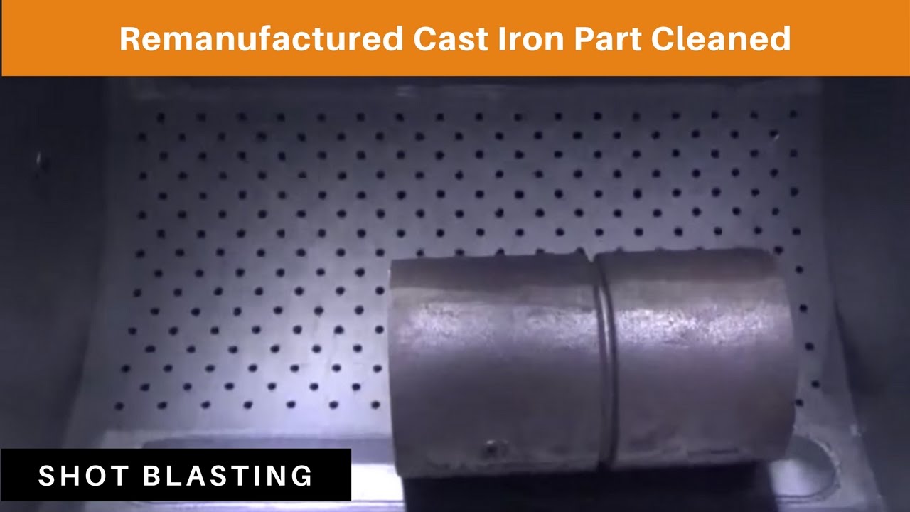 Shot Blasting: Remanufactured Cast Iron Part Cleaned With Cast Zinc Shot Blast Media