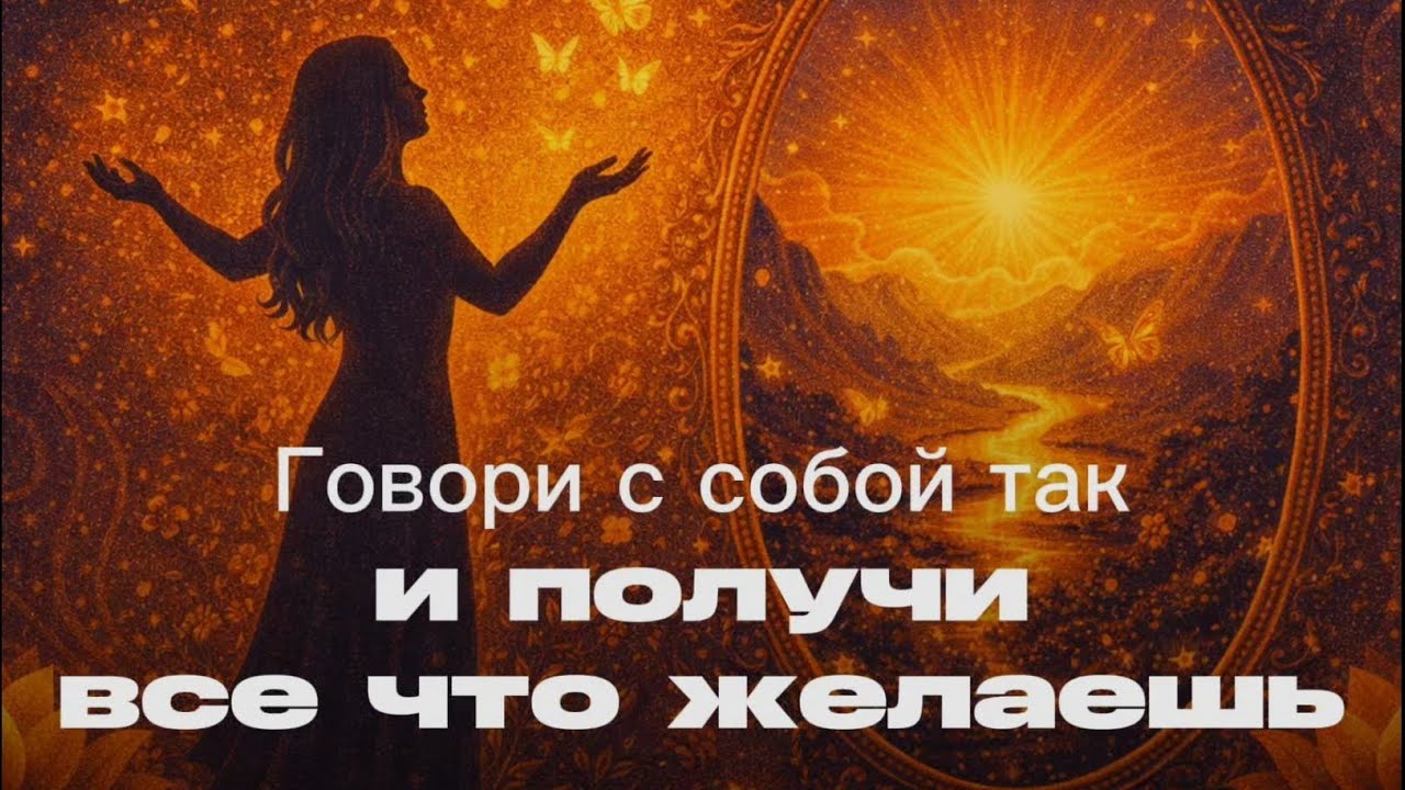 Говори с собой так и получи все что пожелаешь