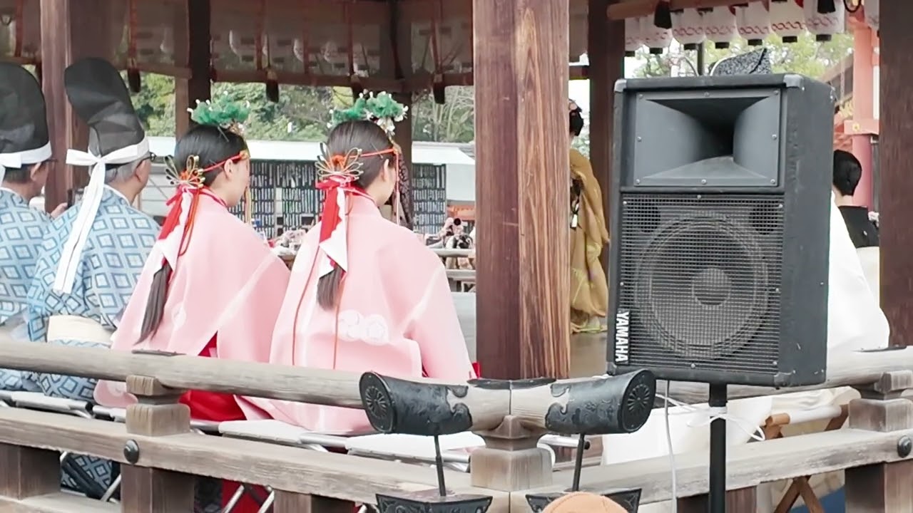 先斗町の舞妓さん/八坂神社節分祭2025/豆撒きする舞妓さん