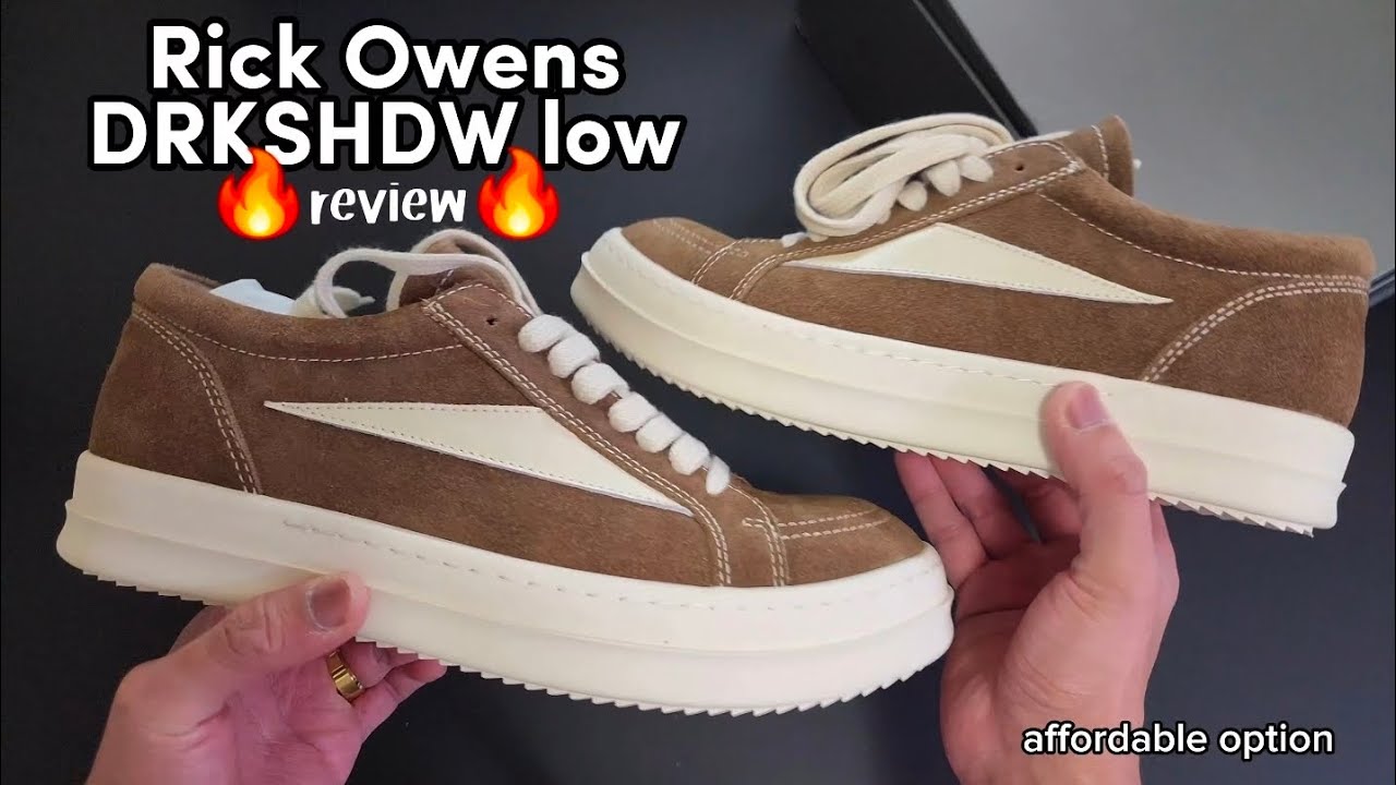 Rick Owens Full grain leather brown | affordable option | I like them!! 🔥🔥🔥