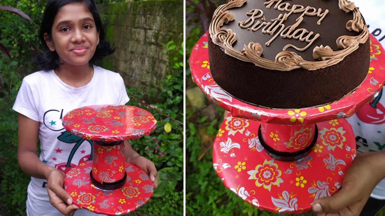 Homemade Turntable | കേക്കിനു വേണ്ട Turntable വീട്ടിൽ തന്നെ ഉണ്ടാക്കാം | Icing Stand For Cake