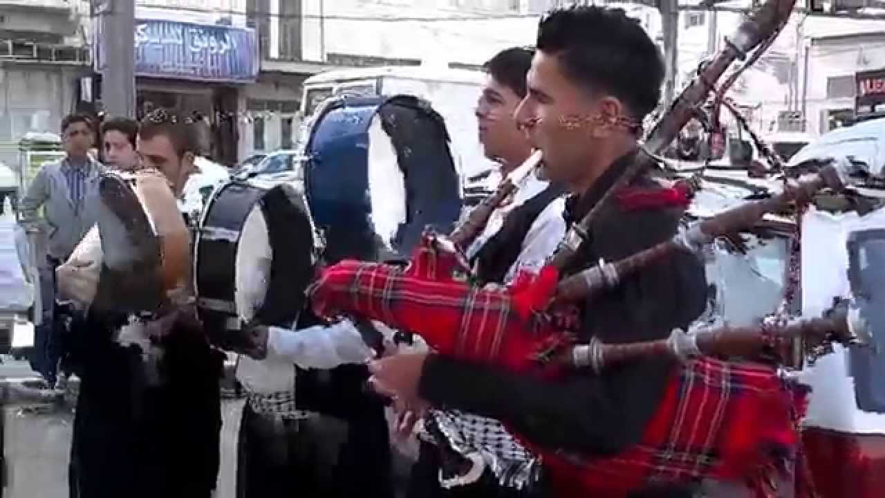 فرقة زفة - الخليل- عزف على القرب