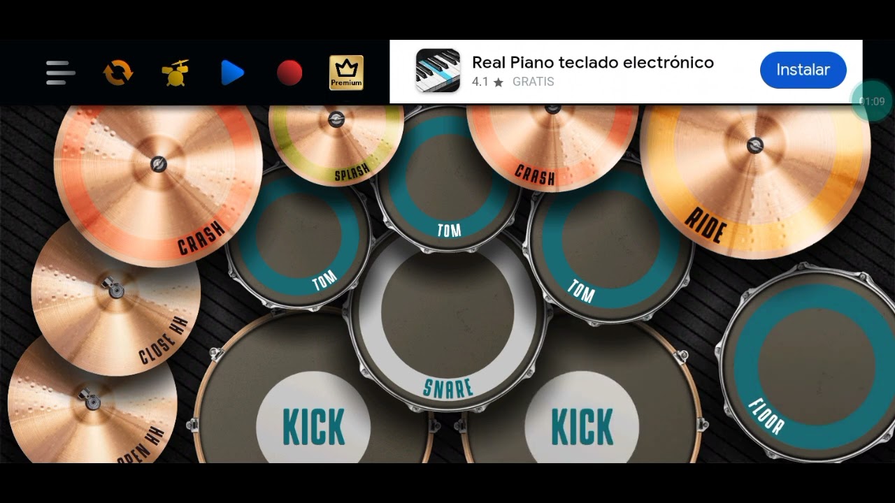 Real Drum Tocando La Bateria Ritmo
