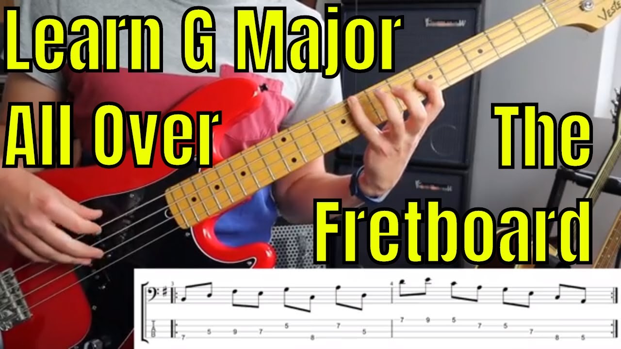 Learn G Major On the Entire Fretboard - 10 Minute Workout - Bass Practice Diary - 16th June 2020