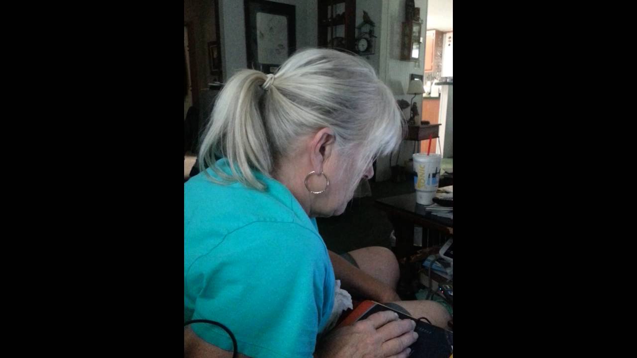 My grandma fell asleep on her computer