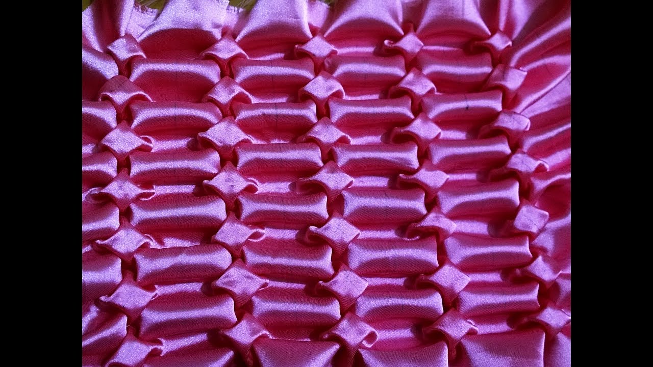 Canadian Smocking Design Tutorial-14 For Very Beginners