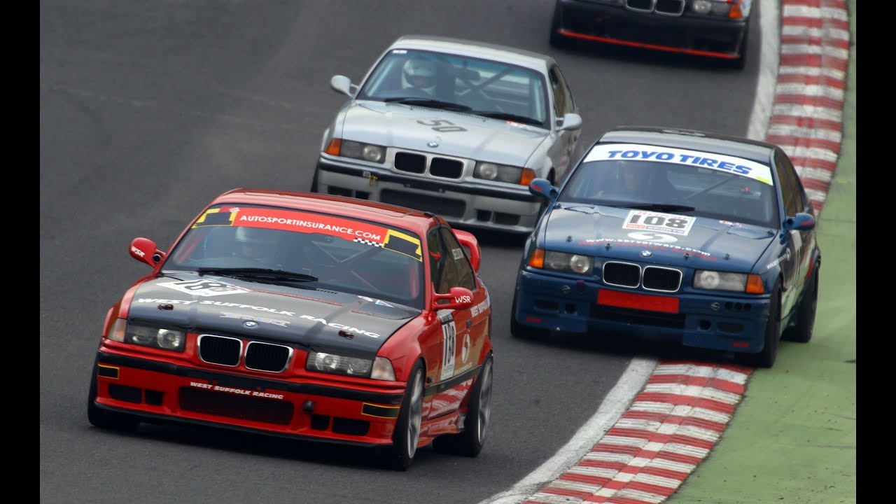 BMW E36 M3 Battle - Matt Seldon v Adam Sharpe - Brands Hatch Indy - Nov 2011