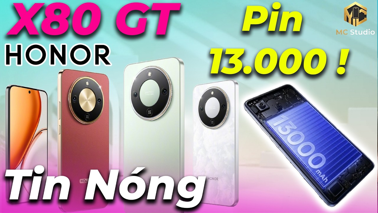Tin nóng: Honor X80 GT pin 13.000 mAh? iQoo Z11x, Motorola EDGE 70 Fusion+, Vivo y51 Pro 5G ra mắt