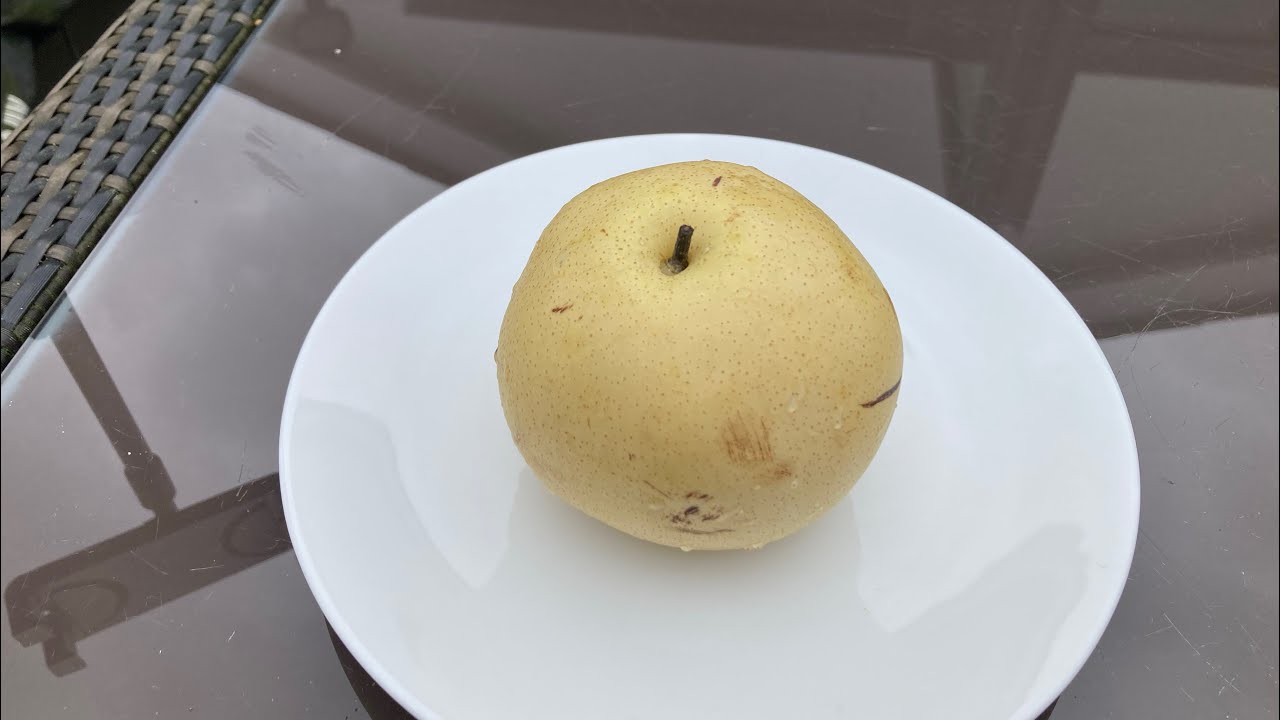 Дегустация азиатской (наси) груши зимой, выращенной не мной 😁