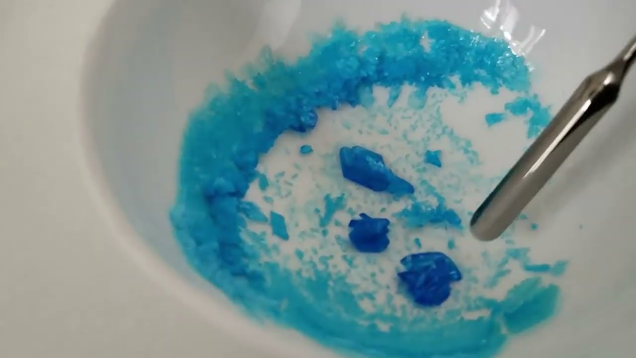 #02 Evaporation: copper sulfate solution