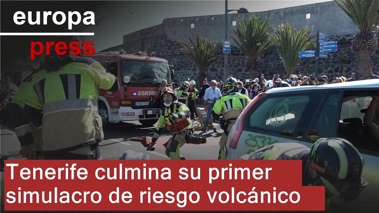 Tenerife culmina su primer simulacro de riesgo volcánico
