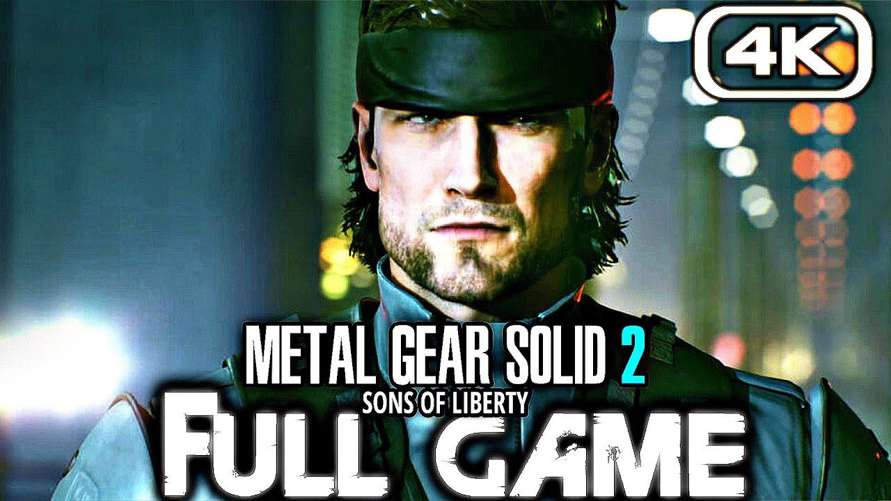 METAL GEAR SOLID 2 Gameplay Walkthrough FULL GAME (4K 60FPS) REMASTERED