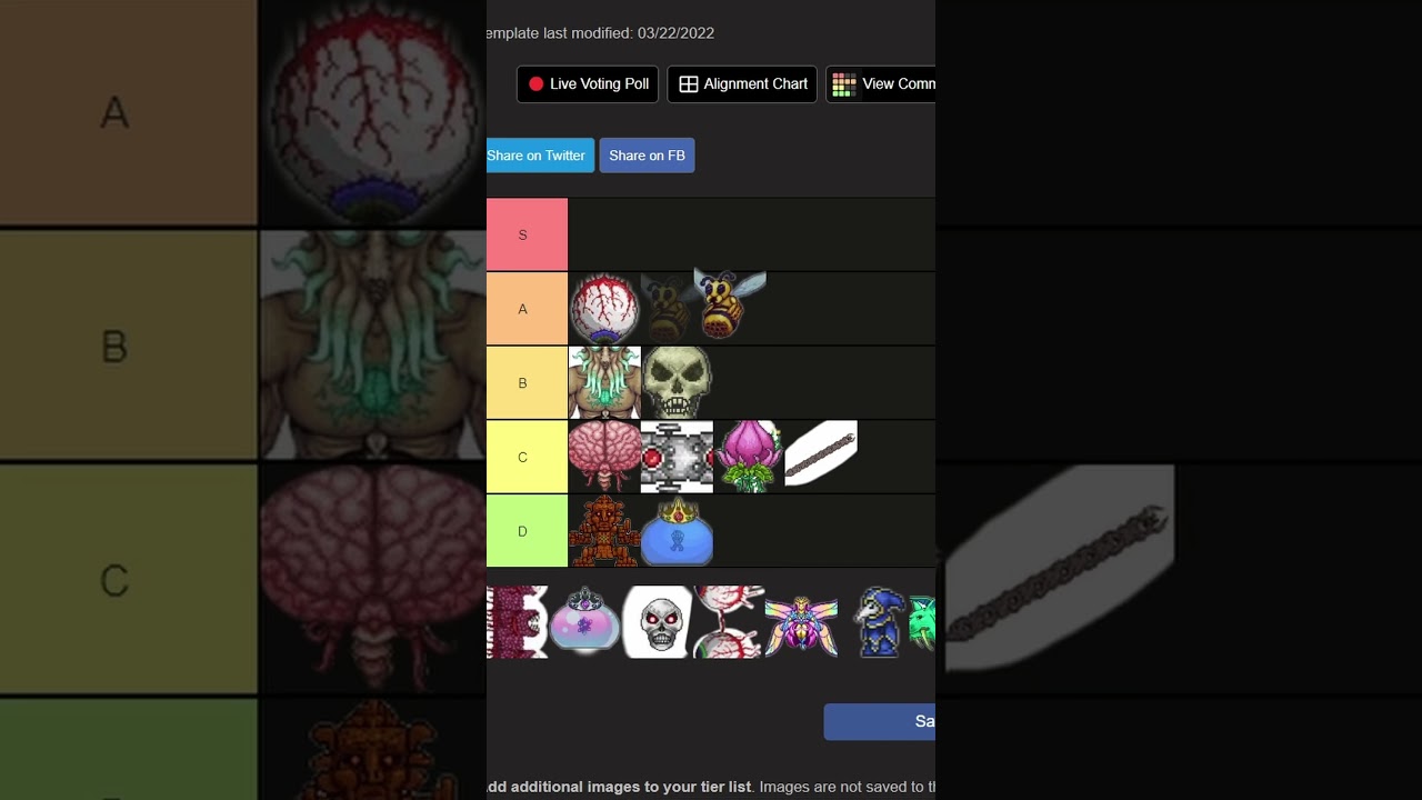 The Only TRUE Tier List for how FUN Every Boss is in Terraria