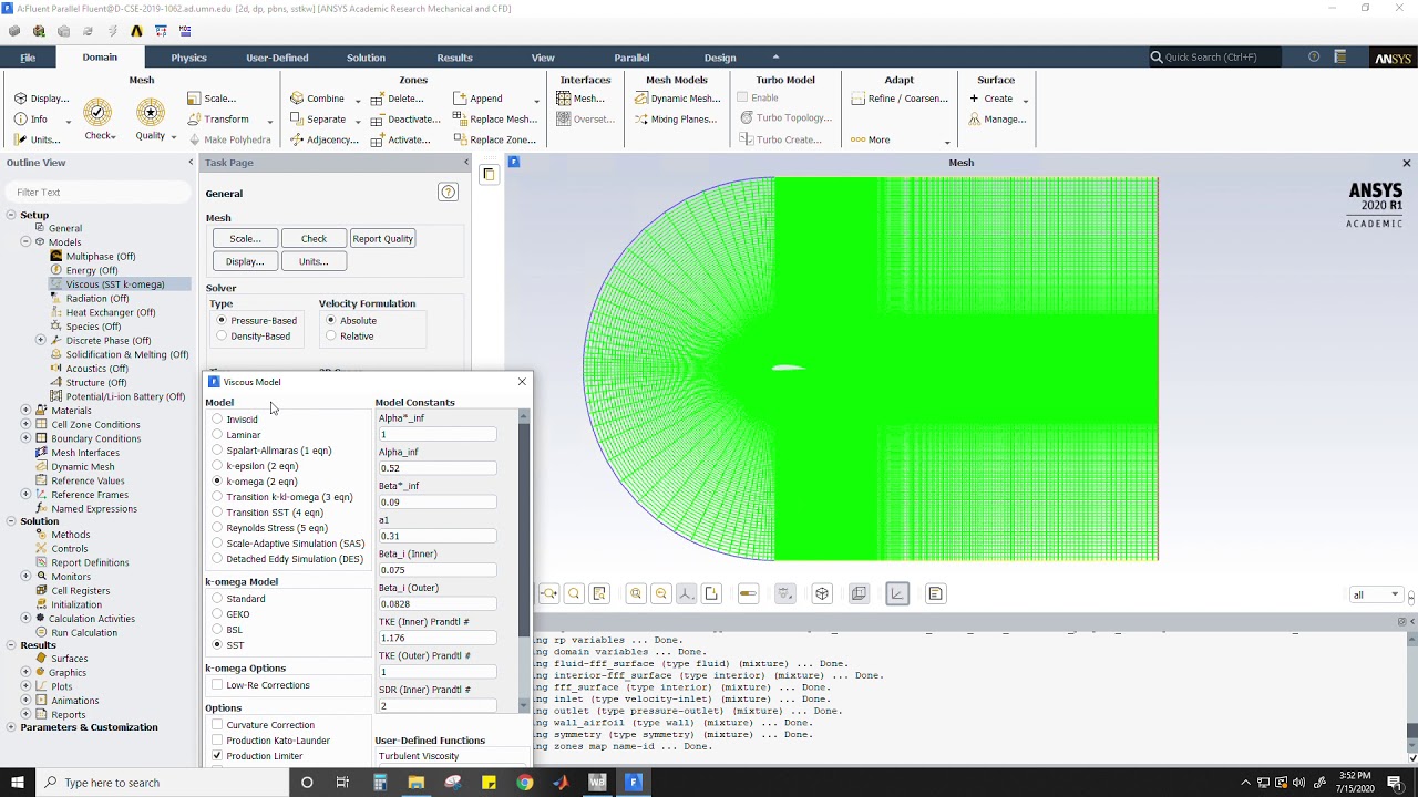 Recording an Ansys Fluent Journal File
