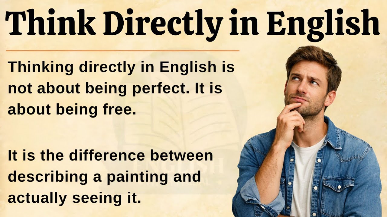 Думайте прямо и уверенно на английском языке 🧠💡 | Говорите естественно и уверенно 💪 | Уровень 1 🌟
