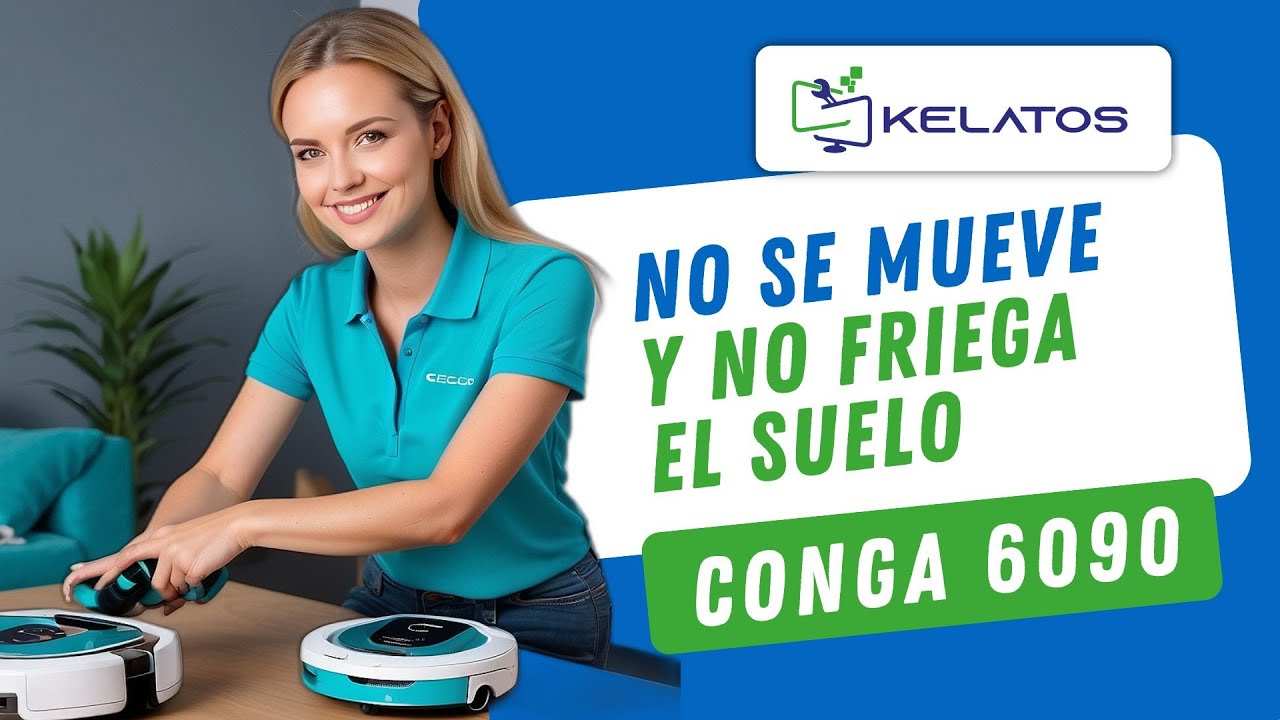 ✅ ¿Cómo Reparar un Conga Cecotec 6090 que no se Mueve y no Friega el suelo?✅ Cambio de Lector Láser