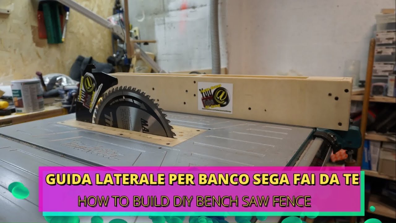 Costruire guida laterale per banco sega MLT100 (How to Build DIY table saw fence for Makita MLT100)