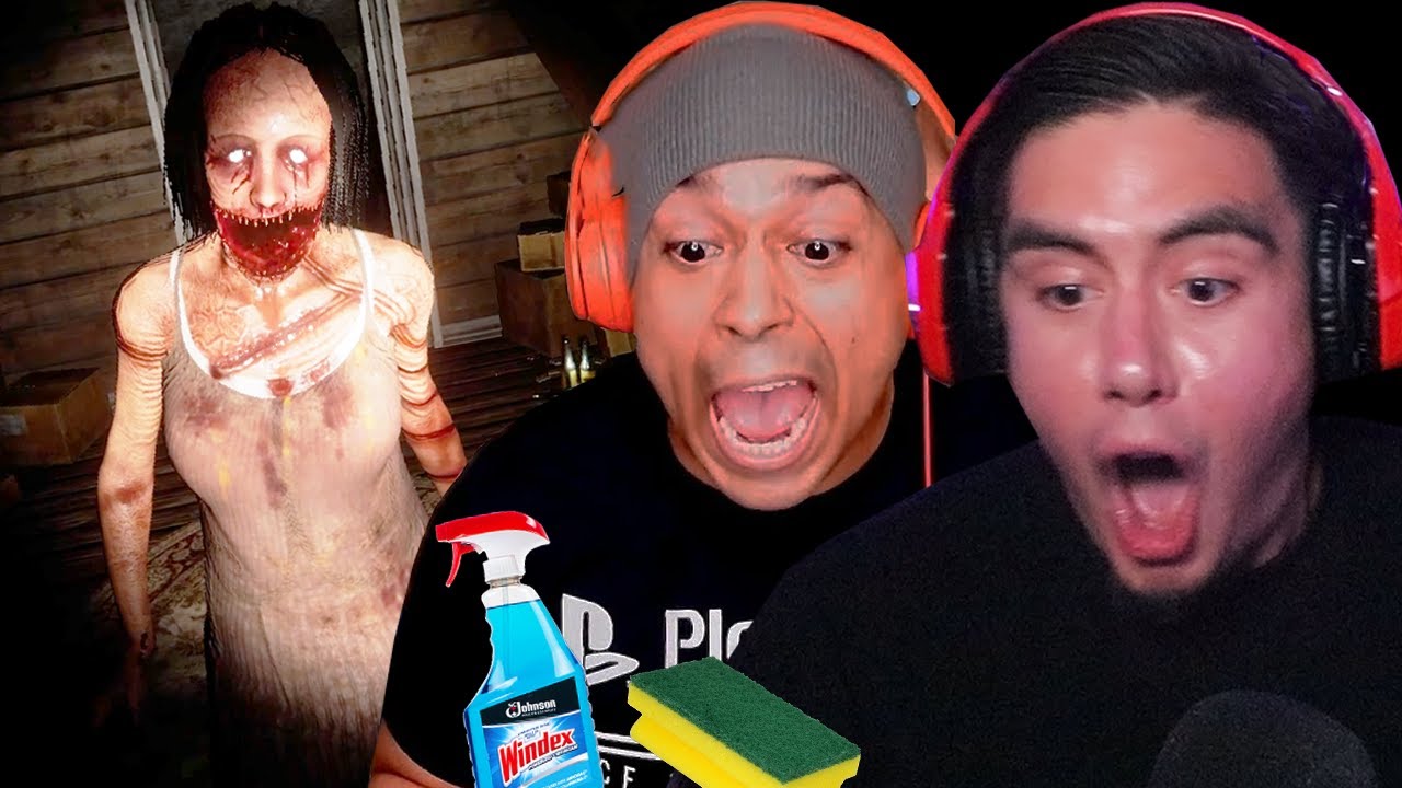 ME & DASHIE ARE JANITORS FOR HAUNTED HOUSES BUT THESE GHOSTS REALLY WANT TO CLEAN UP THESE CHEEKS