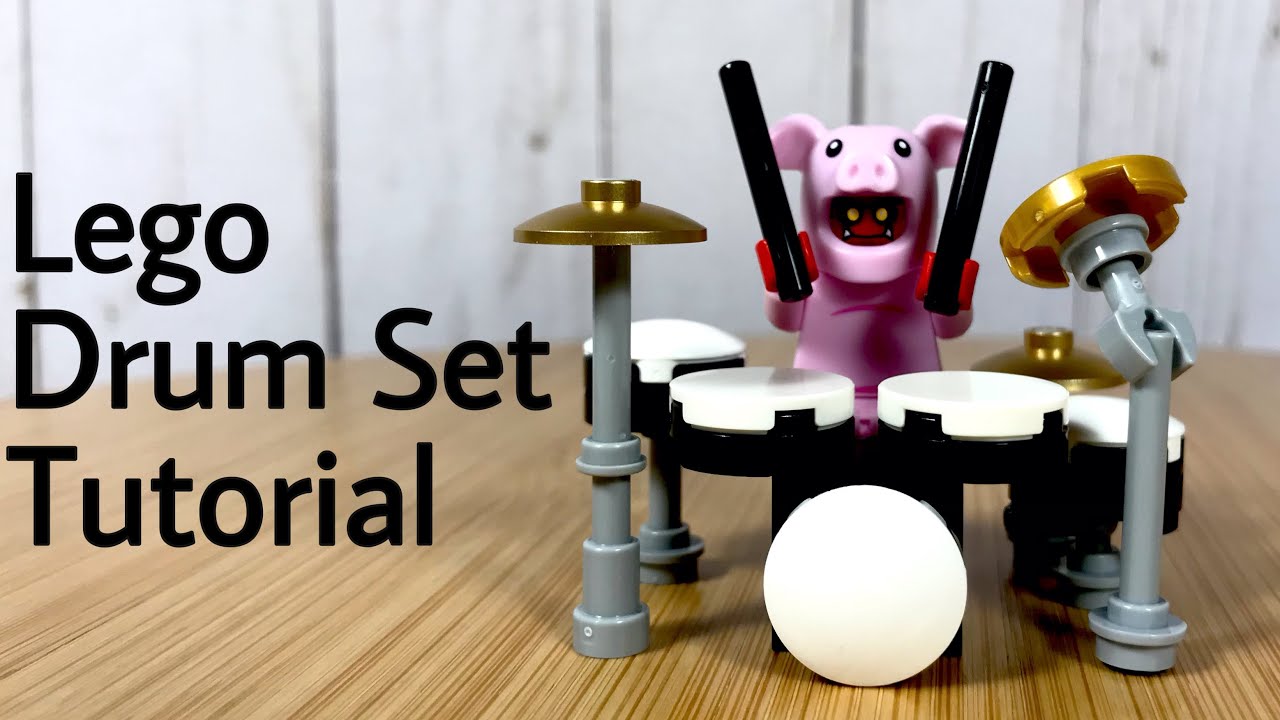 How to Build a Lego Drum Set - Tutorial // Customizable