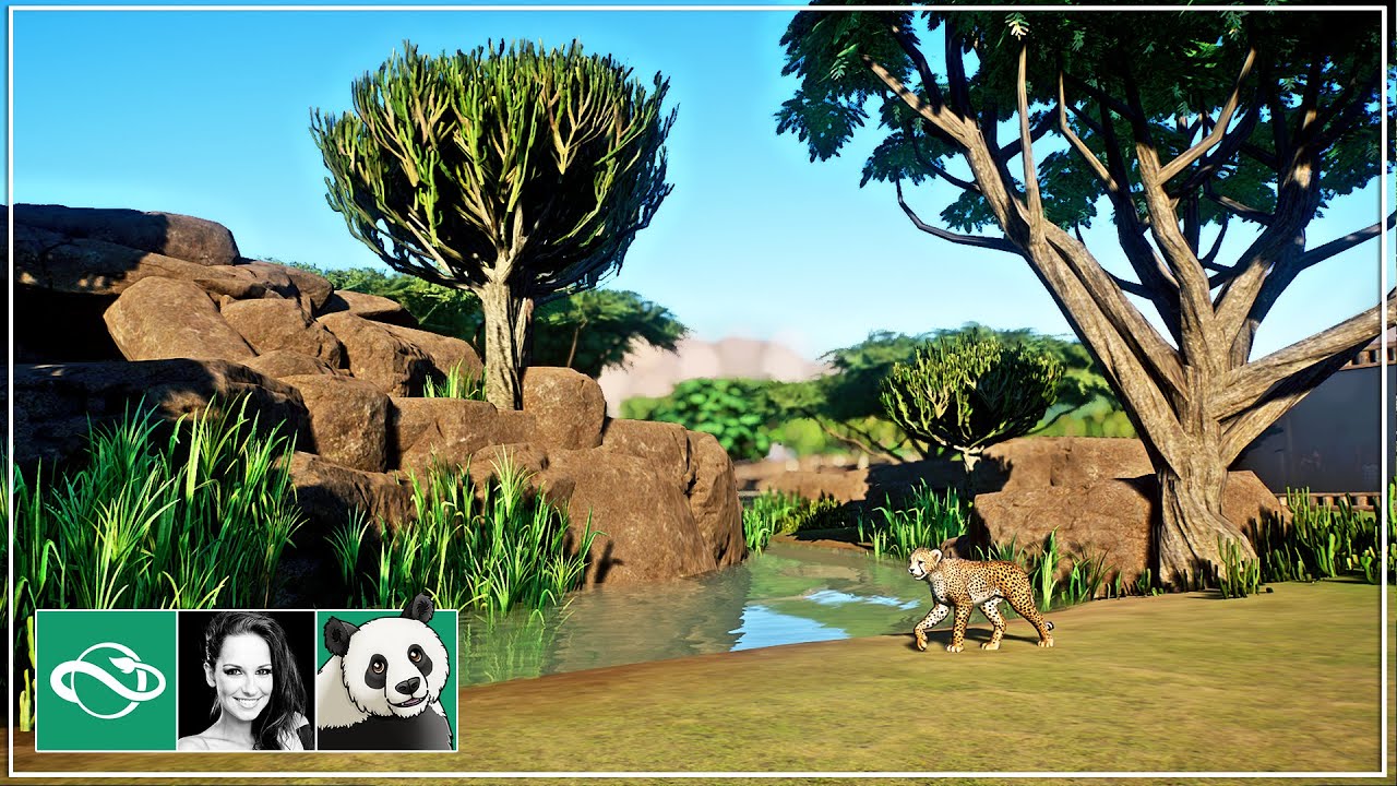 I Built a Cheetah Habitat & Hyena Enclosure in Planet Zoo