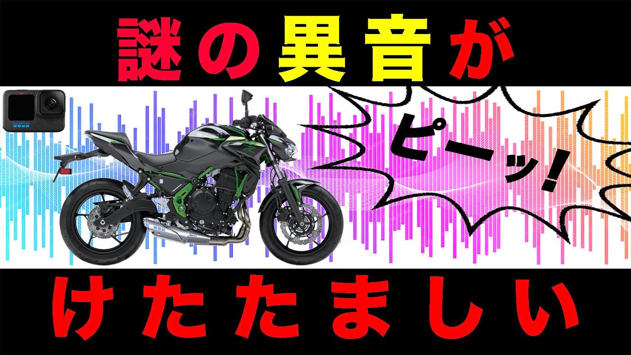 謎の異音がけたたましい　　Z650 / GoPro12
