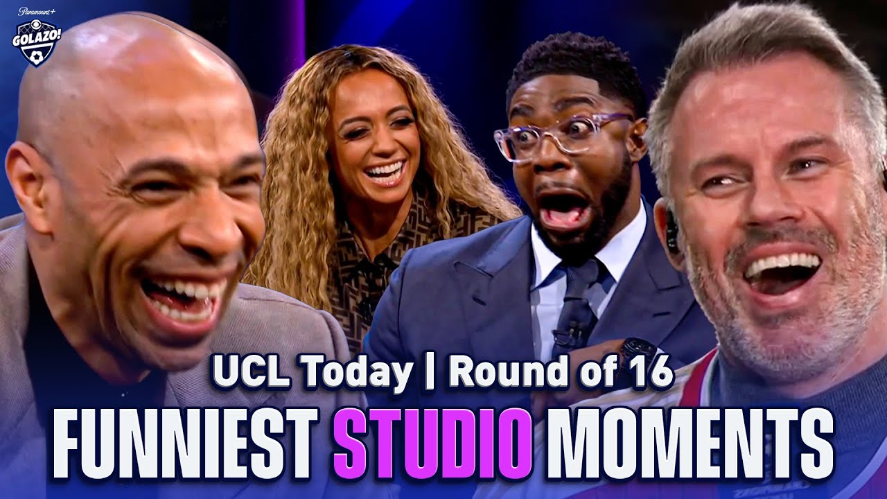 САМЫЕ ЗАБАВНЫЕ моменты из репортажа UCL Today R016! | Ричардс, Генри, Абдо и Каррагер | CBS Sports