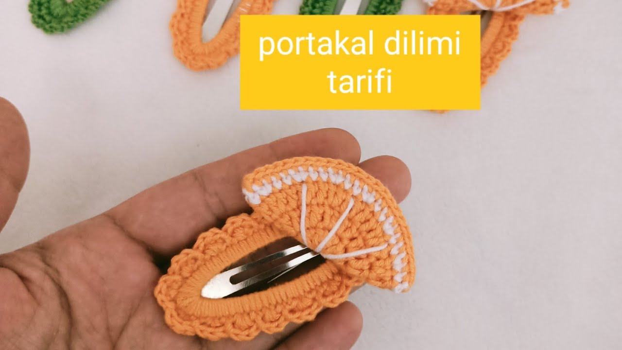 &ouml;rg&uuml; portakal dilimi / portakal dilimi / knit orange slice #&ccedil;ıt&ccedil;ıtlıtoka#toka