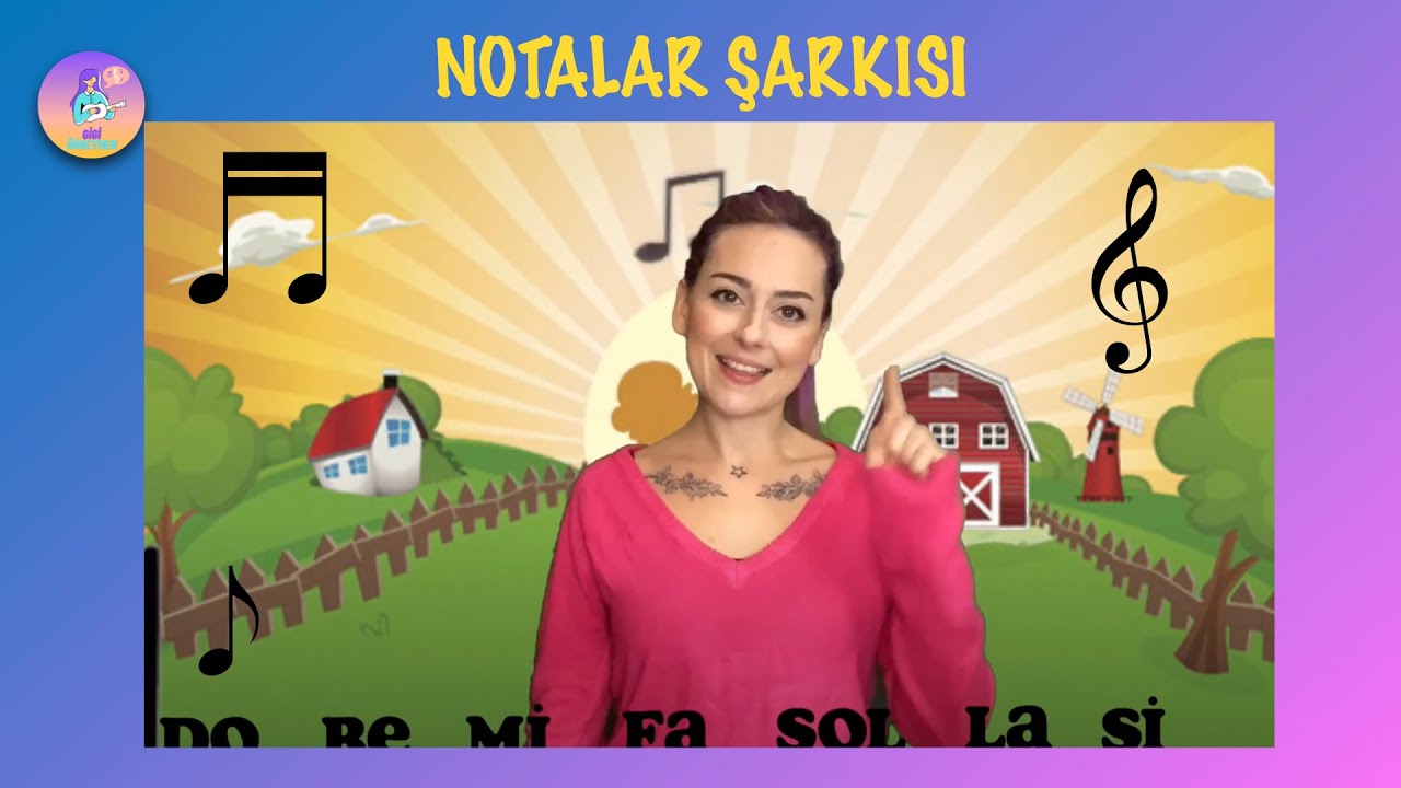 Nota Şarkısı Do-Re-Mi- Notaları Öğreniyorum. Gigi Öğretmen
