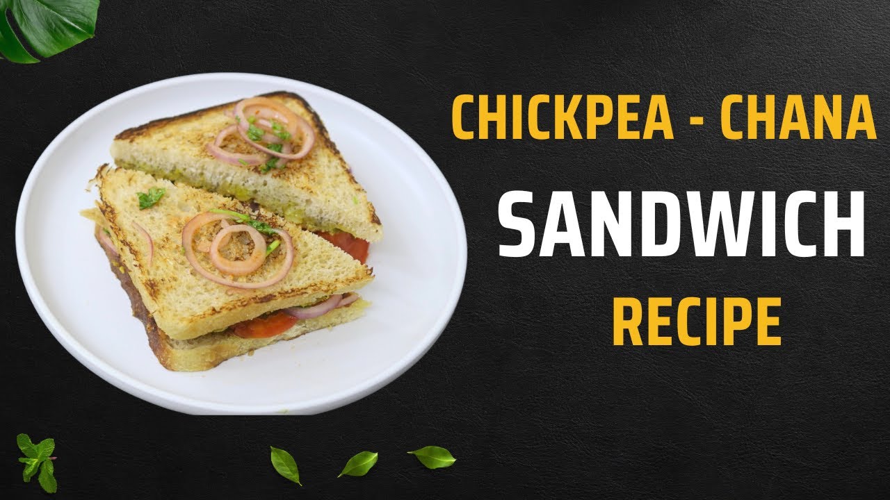 Chickpea Sandwich Recipe - Chana Sandwich  Healthy Falafal Sandwich For Weight Loss | Skinny Recipes