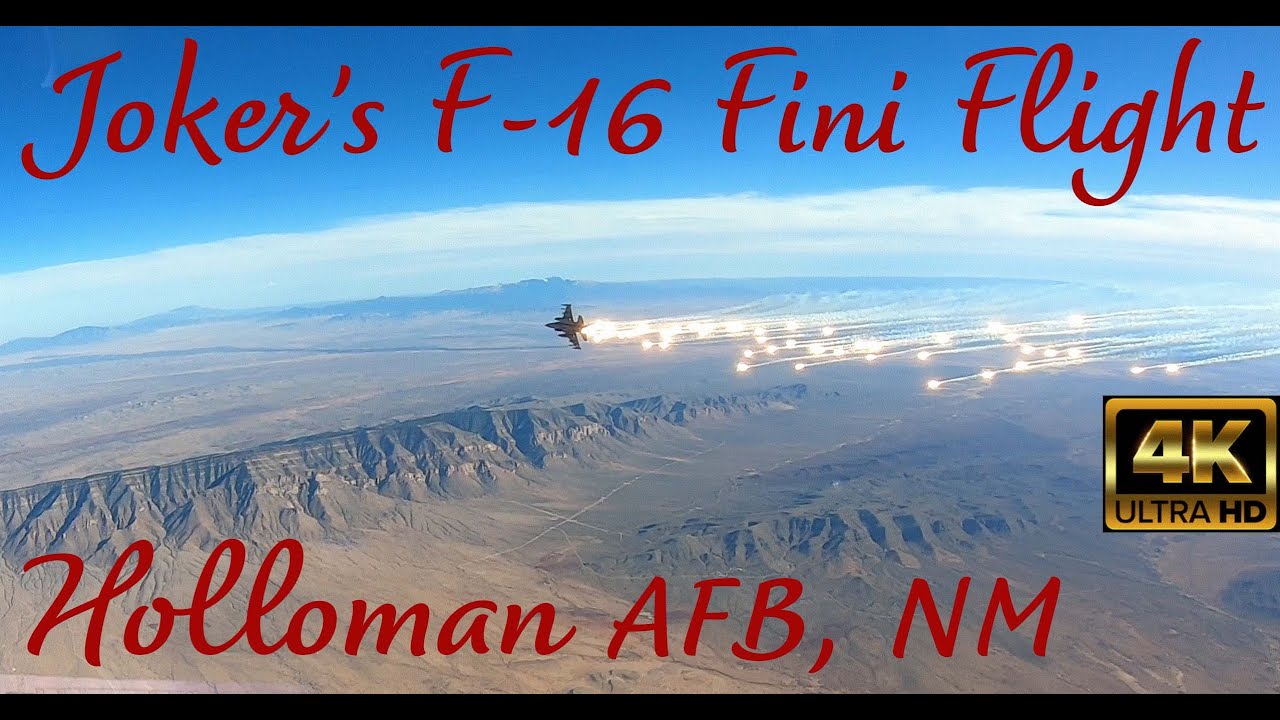 Joker Unks F-16 Fini Flight Video - 4K
