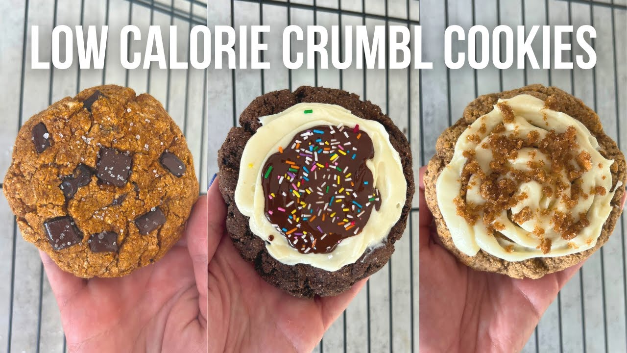 High Protein, Low Calorie CRUMBL COOKIE Copycat Recipes | 200-300 Calories Each
