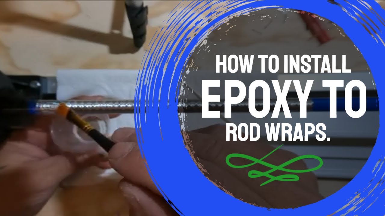 How to install epoxy to rod wraps. Easy epoxy video